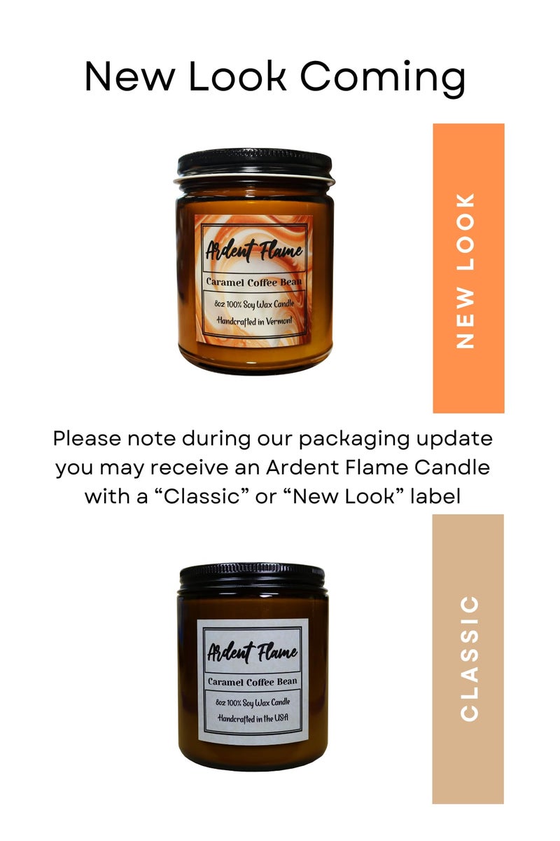 Ardent Flame Candles | Caramel Coffee Bean | 100% Natural Soy Wax Candle for Home Decor | Highly Scented | Premium Fragrance | Handmade in Vermont, USA | 8 oz | Long Lasting | Gift for Women and Men - Image 2